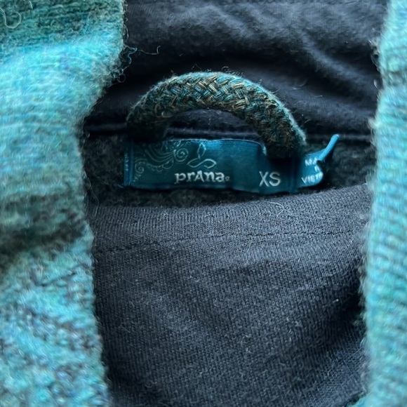 Prana Women's Lucia Mock Neck Wool Blend Sweater Teal - Picture 7 of 9